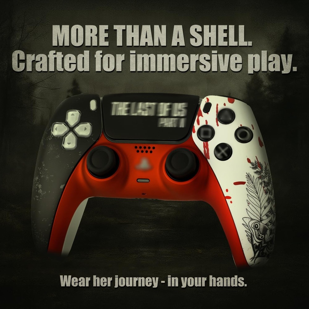 Replacement Front Shell Kit for PS5 Controller, Custom TLOU2 Multi-color