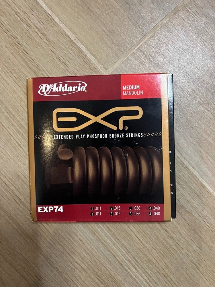 NEW D'Addario EJ74 Phosphor Bronze Mandolin Strings - Medium - .011-.040