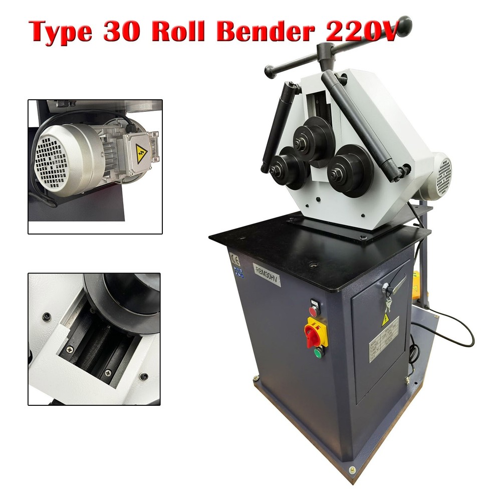 Electric Roll Bender Three-Roller Hydraulic Pressure Round Bending Machine