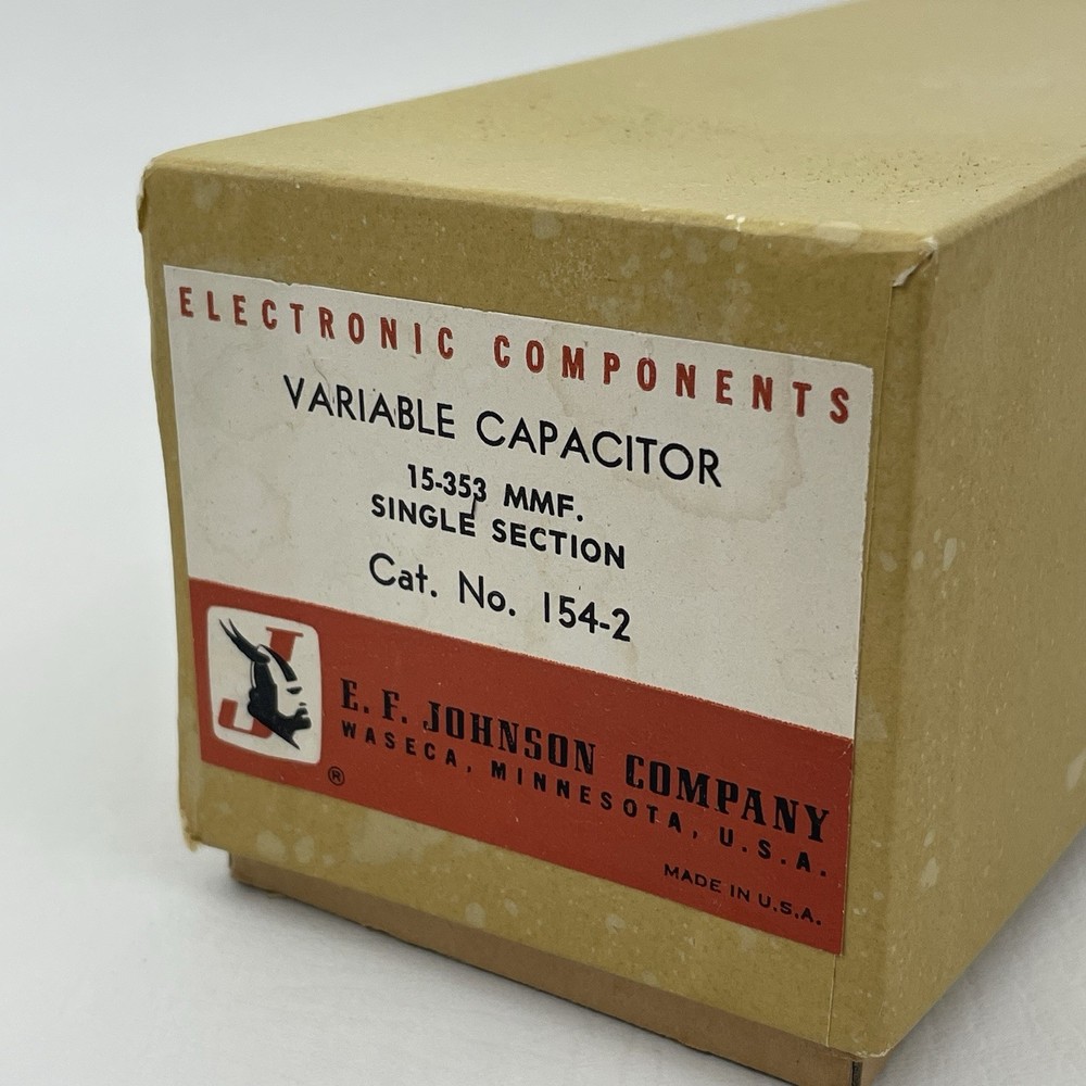 NOS E.F. Johnson 15-353 MMF Single Section 154-2 Variable Capacitor Made in USA