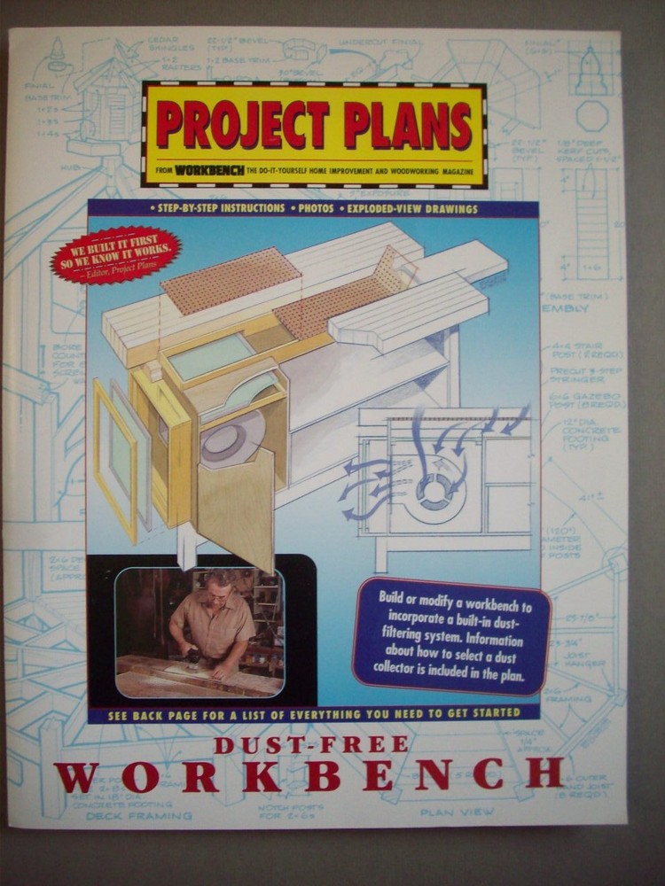 Dust Free Workbench woodworking pattern project plans