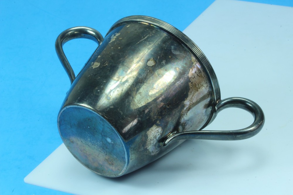 William A. Rogers #4905 Silver Plate Double Handle Cup Engraved AGENDA.
