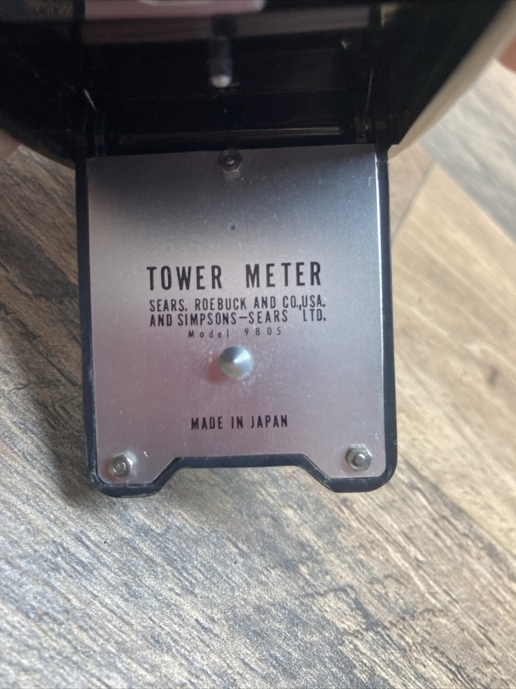 SEARS/SIMPSONS TOWER METER light/exposure MODEL 9805
