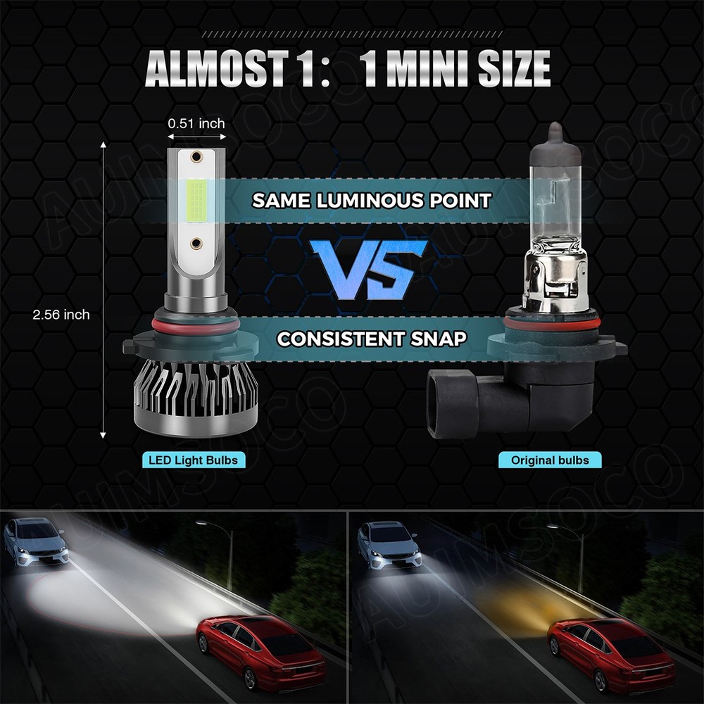 For Jeep Grand Cherokee 2012-2018 LED Headlight Bulbs High Low Beam + Fog Light