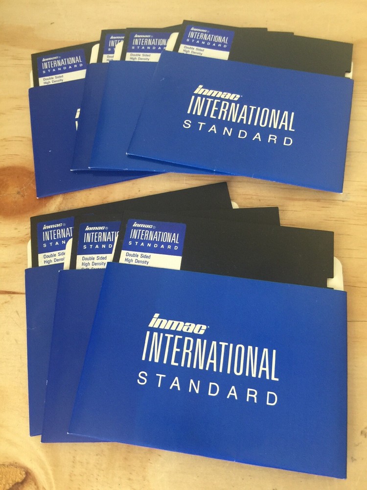 7 Inmac International Standard 5.25" Computer Floppy Disks