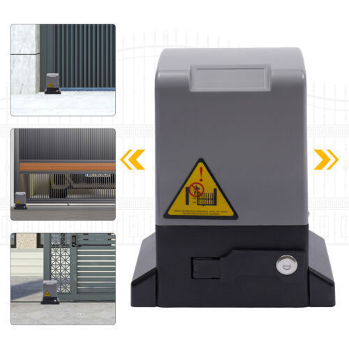 750W Automatic Sliding Gate Opener with Remote Control, 2000kg Capacity
