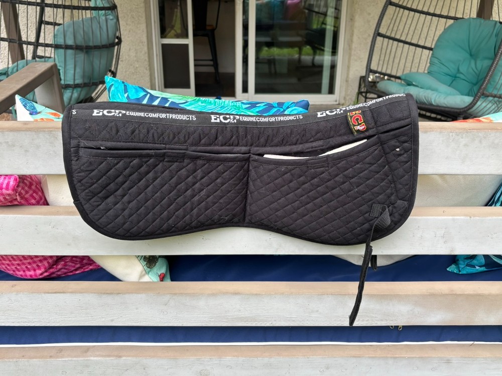 TWO used ECP saddle pads