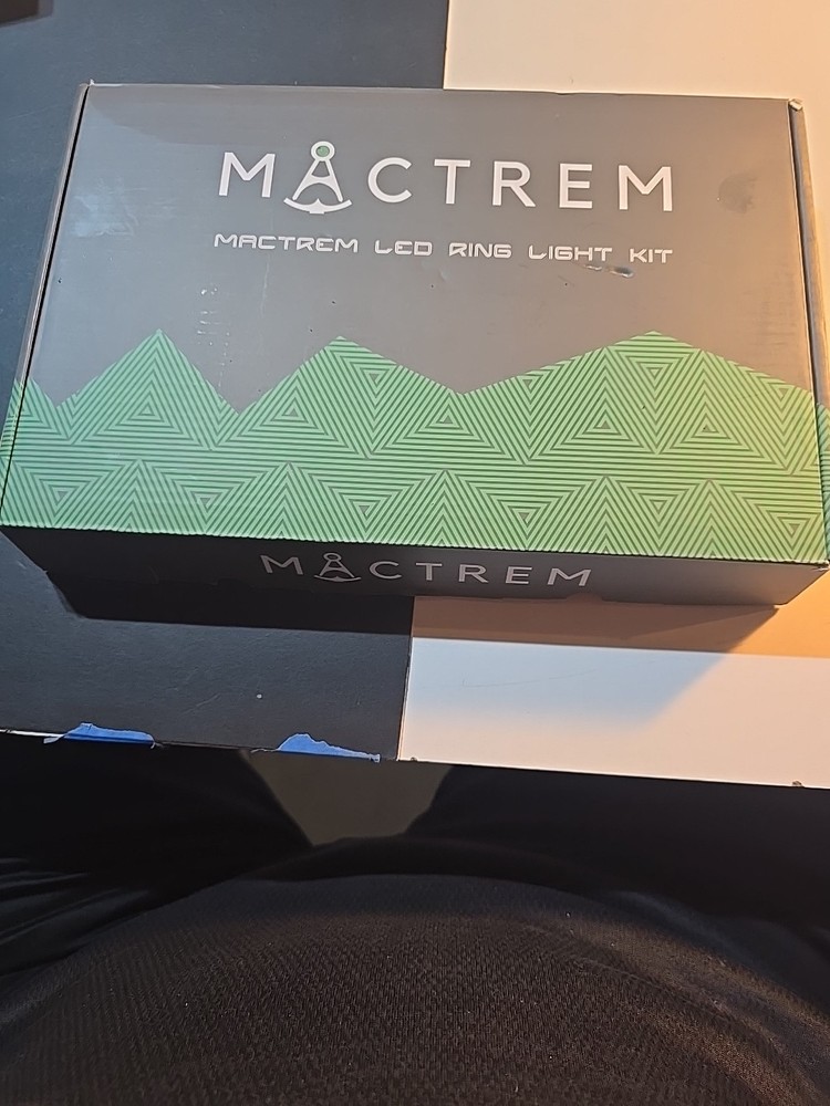 MACTREM 6" LED Ring Light Kit With Tripod Stand. 3 Light Modes.