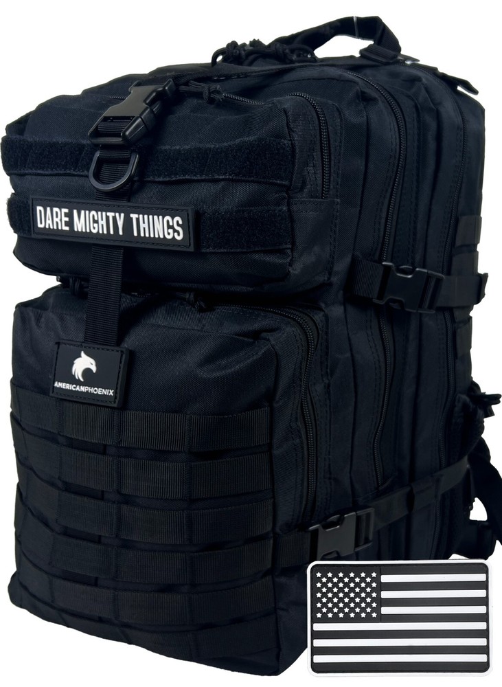 AMERICANPHOENIX 45L Heavy Duty Tactical Backpack | Work & Military Backpack