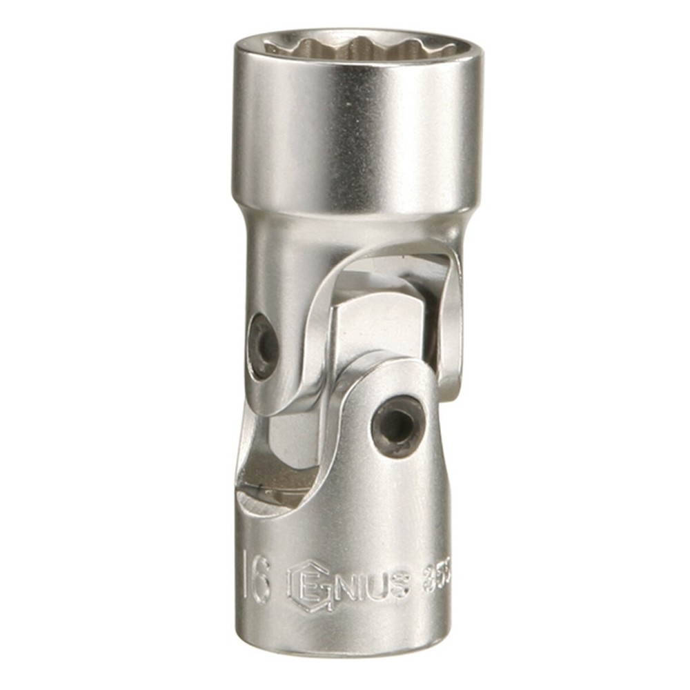 Genius Tools 3/8" Dr. 1/2" Universal Hand Socket (12-Point) - 365616