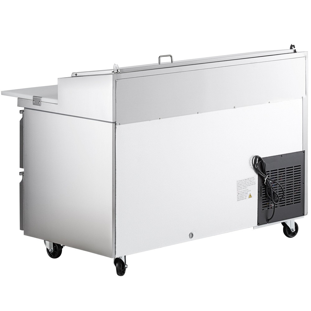 60" 1 Door Refrigerated Pizza Prep Table with Drawer