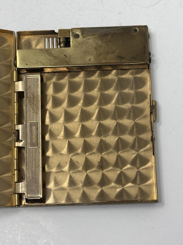 RONSON VINTAGE ART DECO LIGHTER & CASE