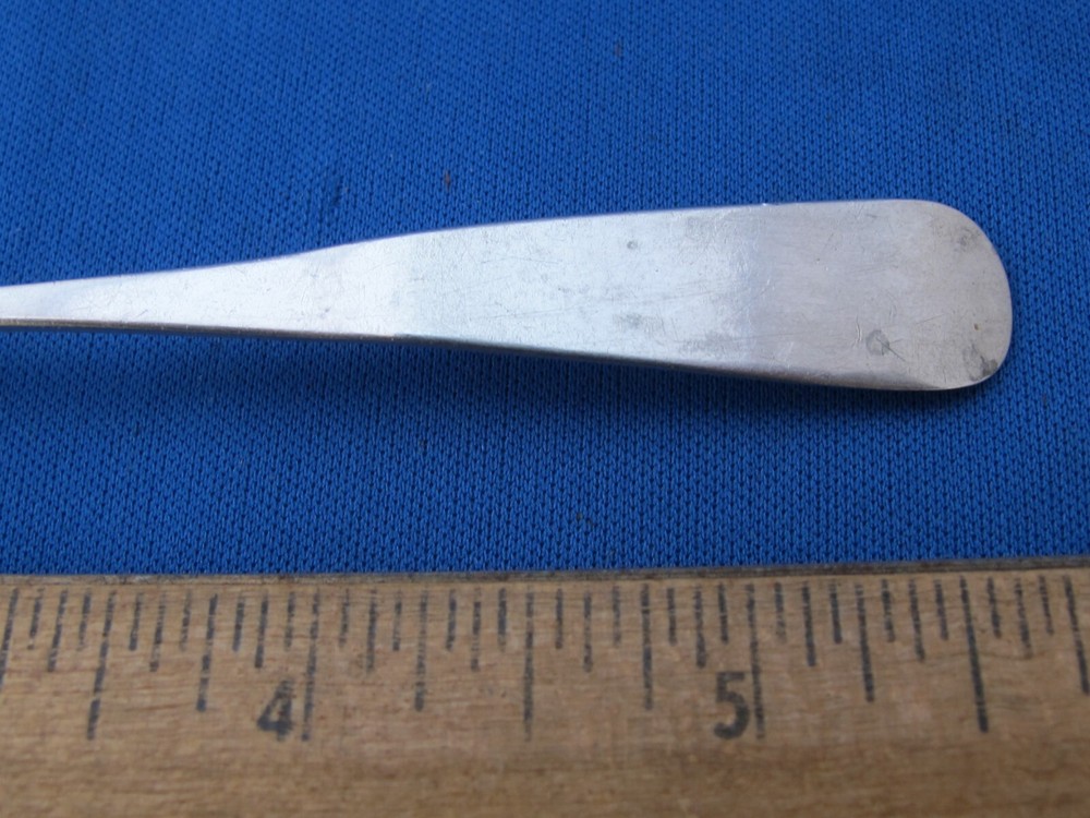 GERMAN / SCANDINAVIAN Silver TEASPOON-Rounded End-Signed WILHELMI-Dated 1854