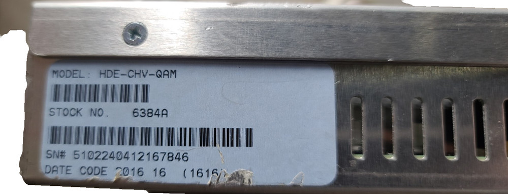 Blonder Tongue Laboratories HDE-CHV-QAM HD ENCODER power on