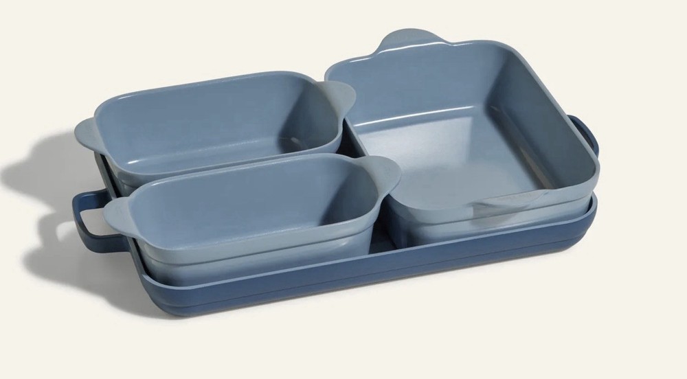Our Place Five Piece Bakeware Set Blue Salt