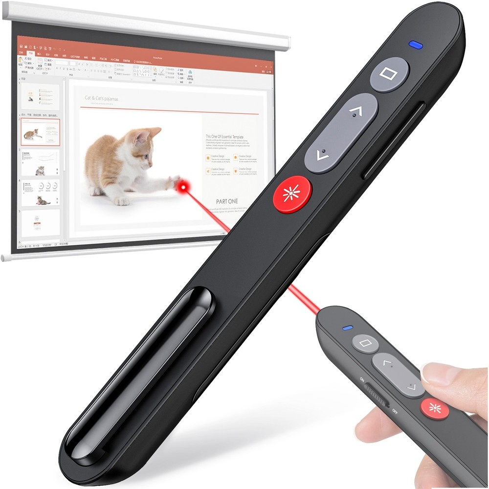 Laser Pointer for Presentations, Wireless Presenter Clicker for PowerPoint Slide