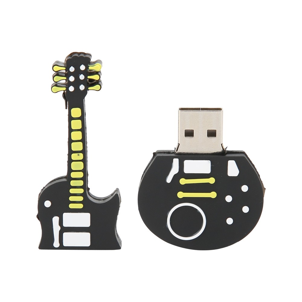 Cartoon GuitarShaped Flash Disk For Data Storage And Sharing Trending