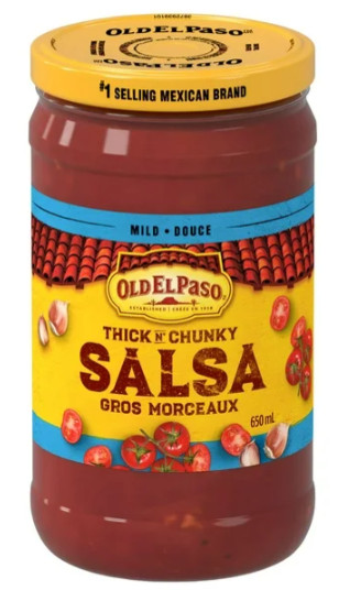 Old El Paso Thick n Chunky Mild Salsa, 650mL (3 Pack)