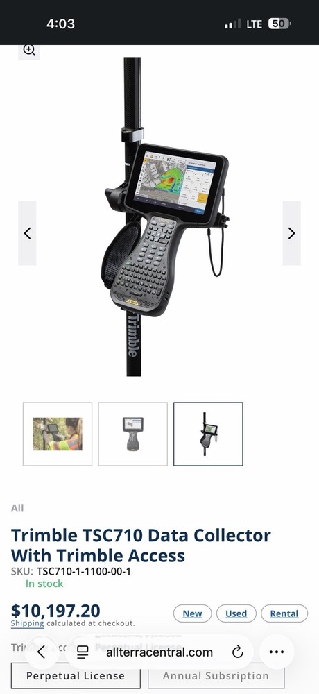 Trimble TSC710 Data Collector