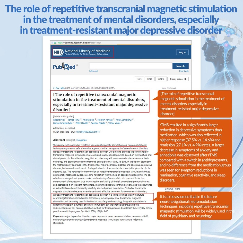 TMS Brain Stimulation Device Multi Frequency rTMS Machine for Stroke/Parkinson’s