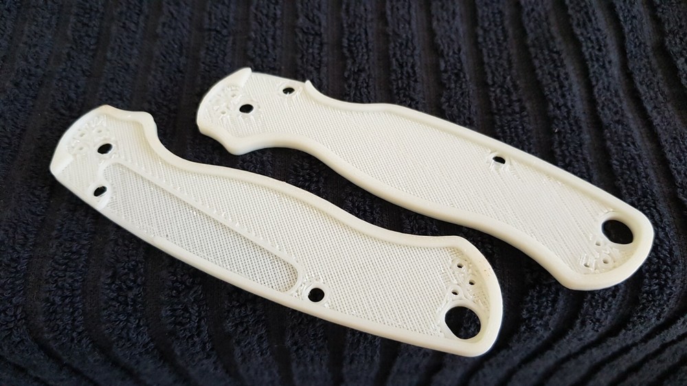 Mesh Glow in the dark scale handle replacement for spyderco paramilitary2 PM2