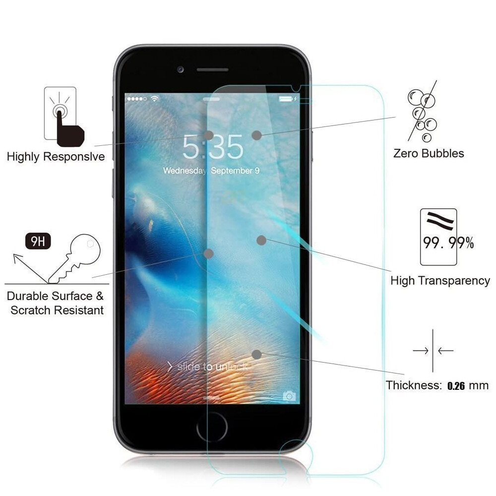 For Apple iPhone 7 Plus LCD Touch Screen Digitizer Replacement / Tempered Glass