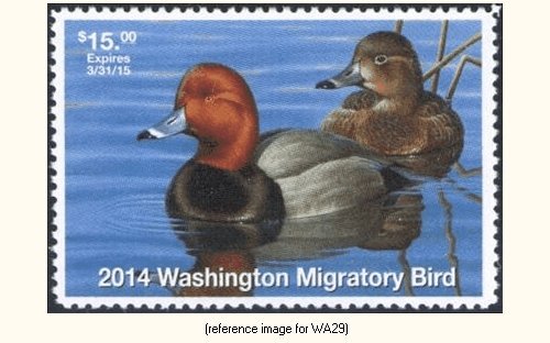 D2K Washington Duck Stamp 2014 $15.00