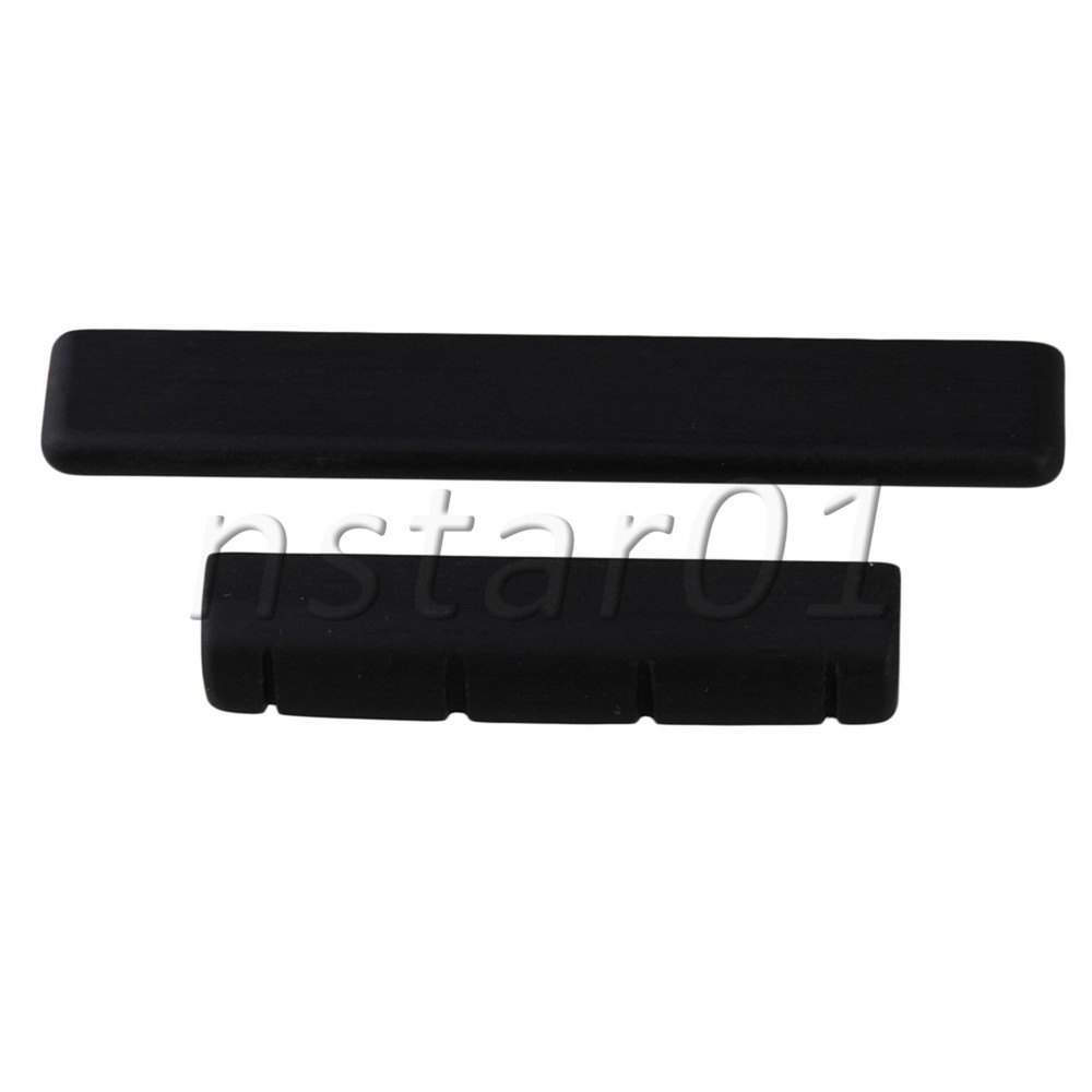 4pcs Ukulele Nut/Saddle Ebony Wood For 4 String Guitar Back