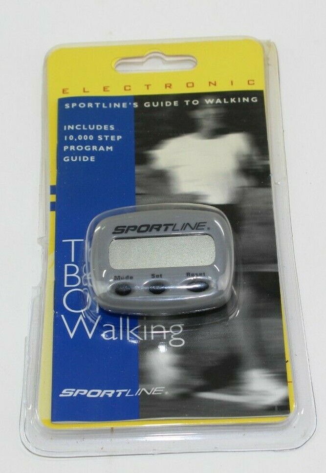 SPORTLINE Electronic Pedometer Walking Jogging Step Count & Distance Tracker