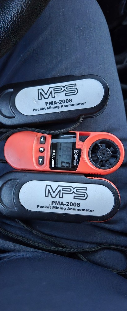 Mine & Process Service PMA-2008 Pocket Vane Mining Anemometer Backlight