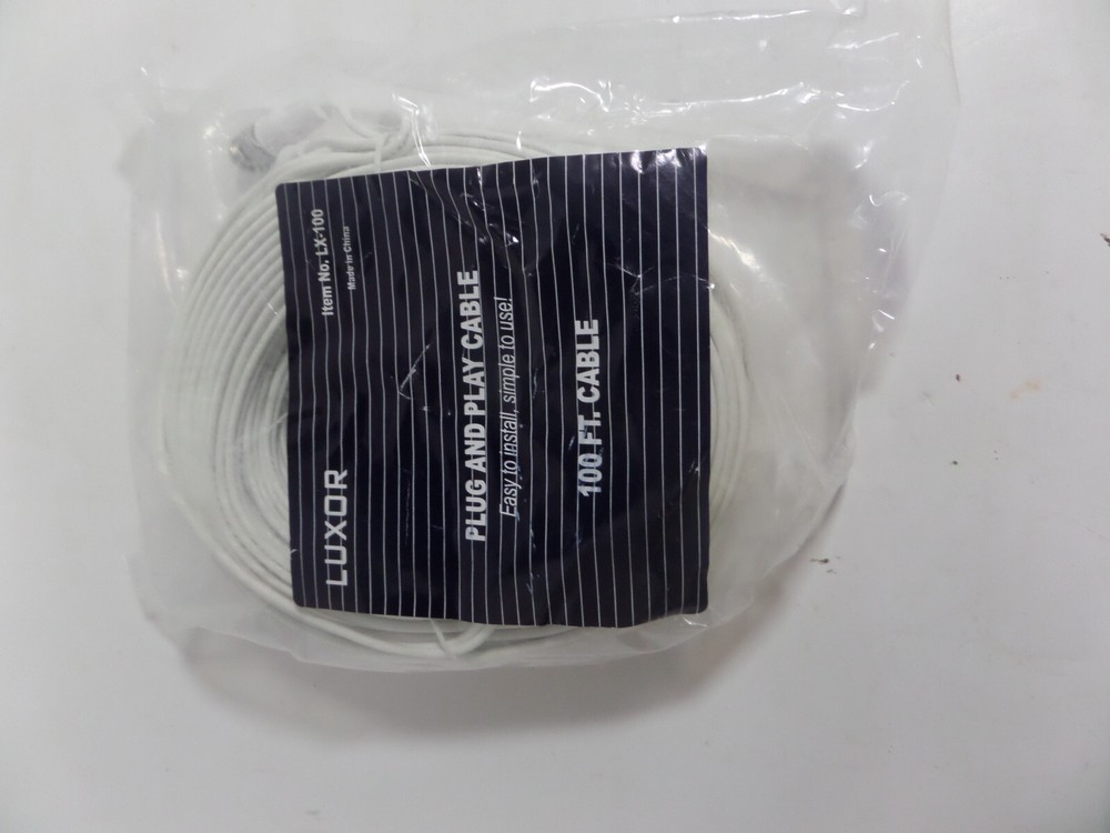 100 ft cable BNC and power for security camera Luxor LX-100