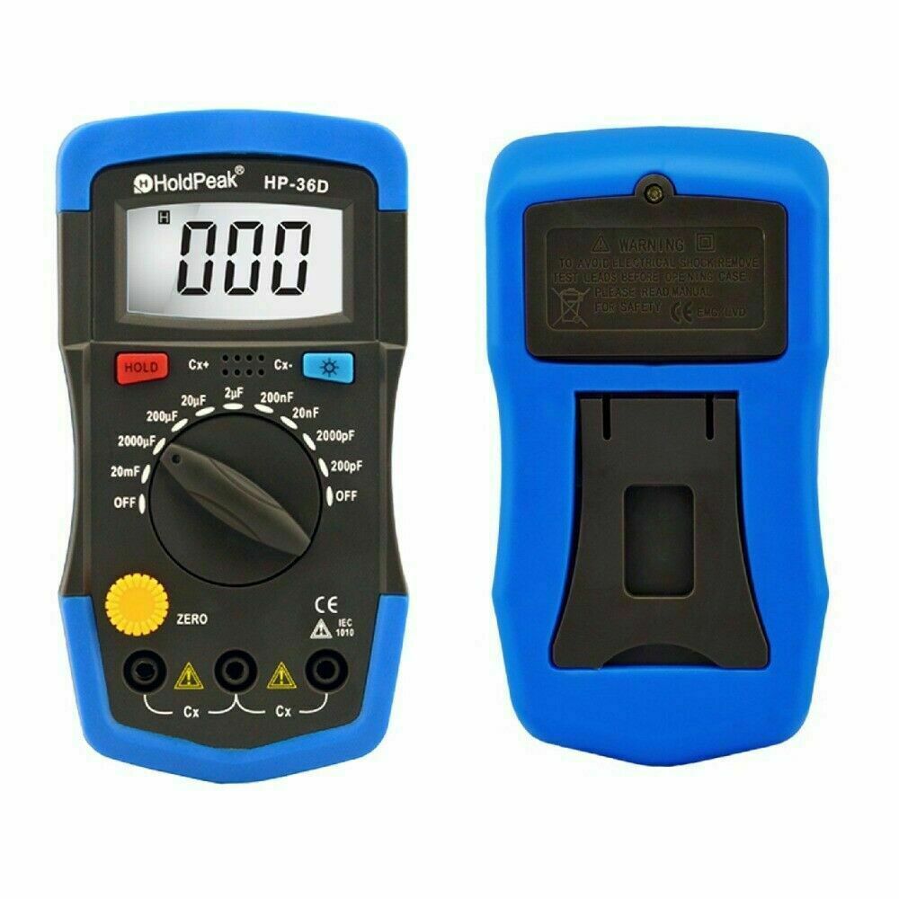 Digital Multimeter Capacitance 200pF-20mF Meter Capacitor Tester Measure Tool