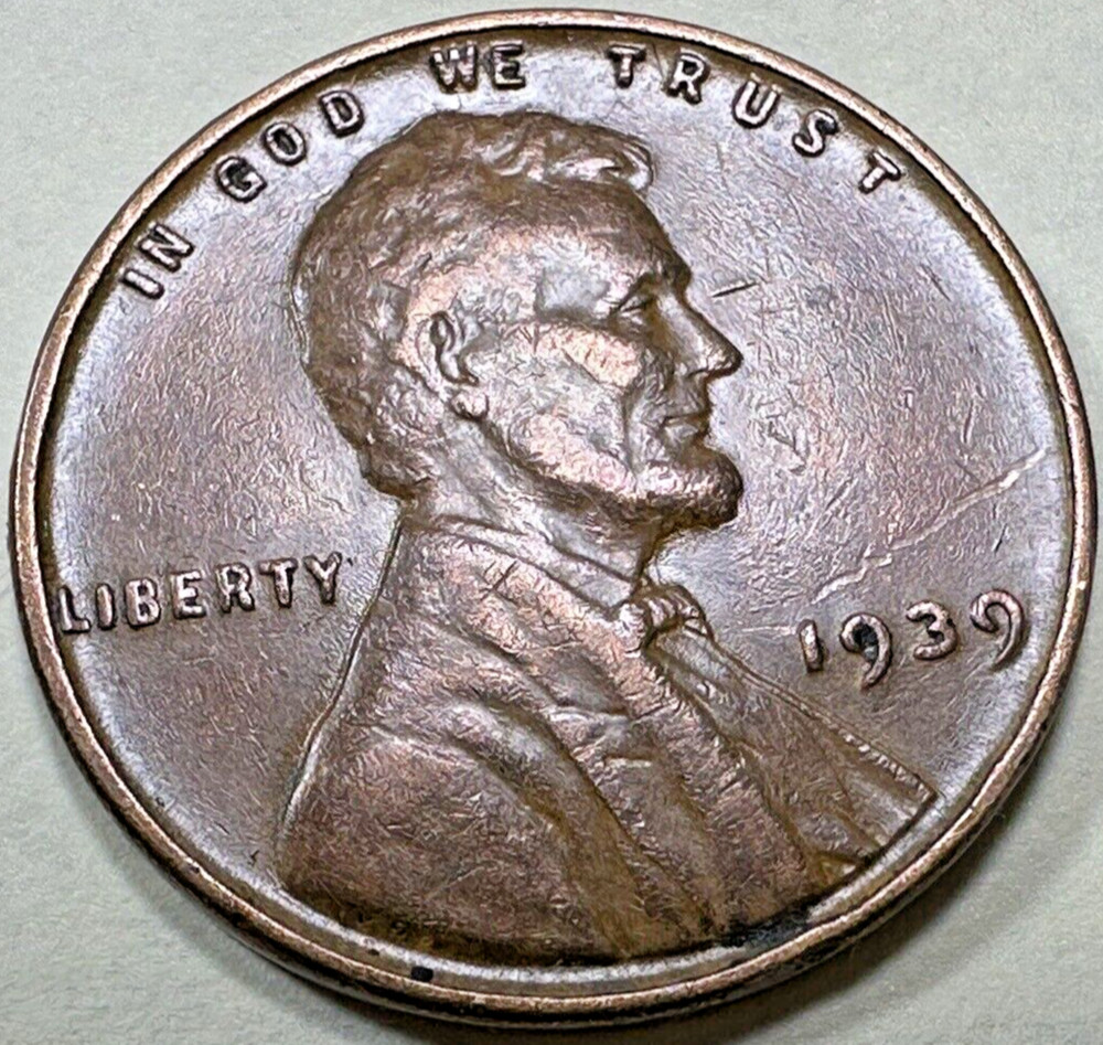1939 1C Lincoln Cent WHEAT PENNY 4820N