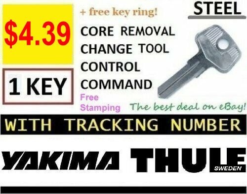 YAKIMA & THULE Control Change Key Core Lock Plug Cylinder Removal Tool Rack Rail