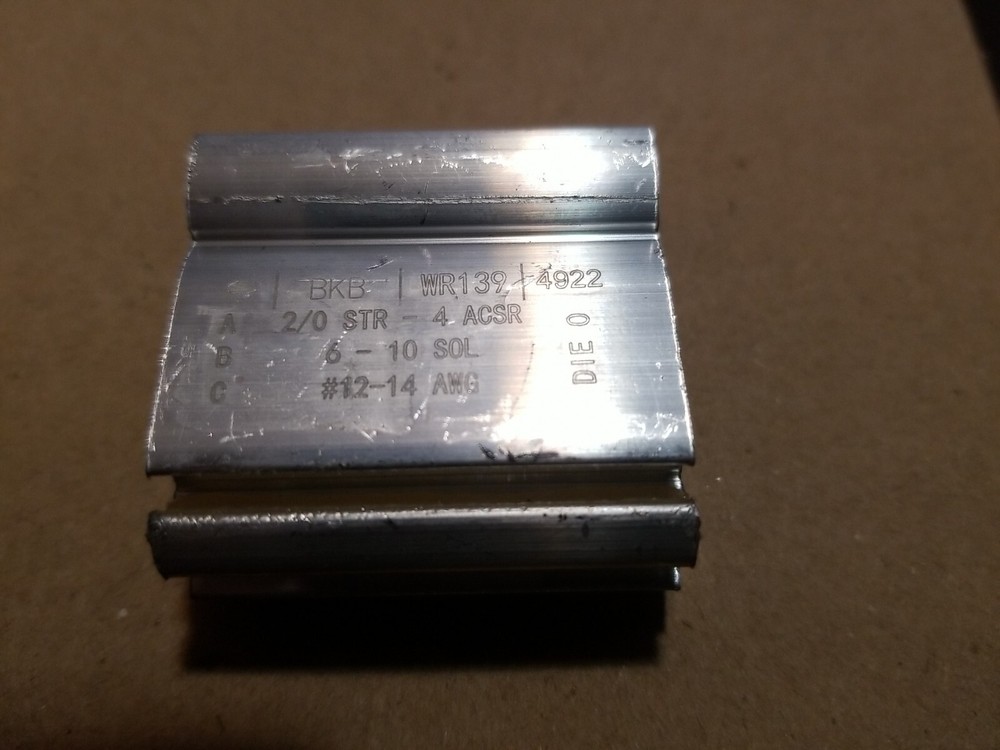 25-PACK THOMAS & BETTS BLACKBURN WR139 WIDE RANGE COMPRESSION CONNECTOR H-TAP