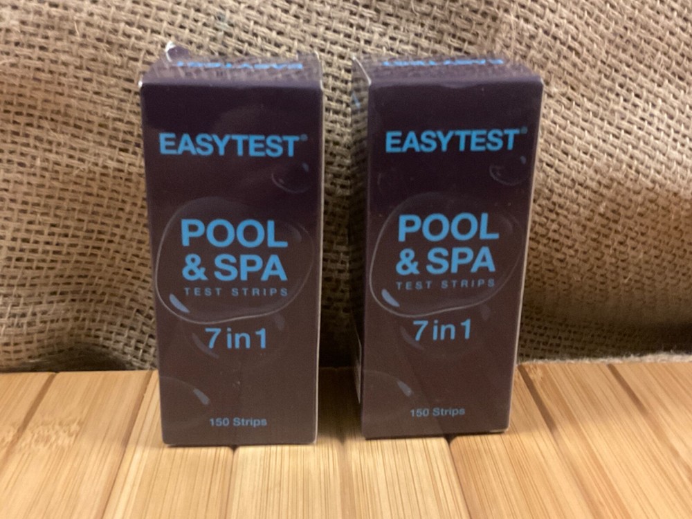 2x Easy Test Pool & Spa 7-in-1 Test Strips-150 Strips