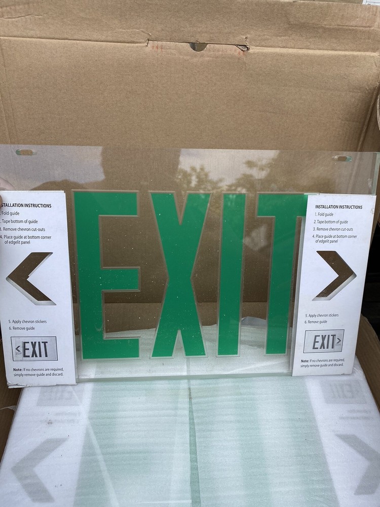 (TOA) Cooper Light Sure-Lites Exit Lens Clear Background