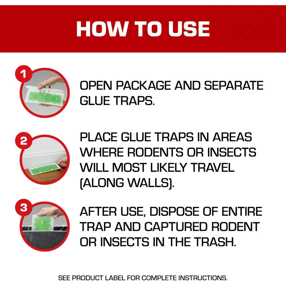 Super Hold Glue Traps - Ready-to-Use Rat Size for Efficient Pest Control