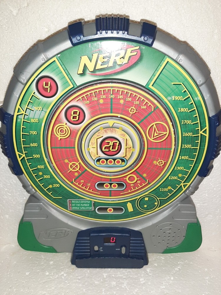 Nerf N-Strike Green Tech Electronic Target & (2) Nerf Tech Target Eliminators