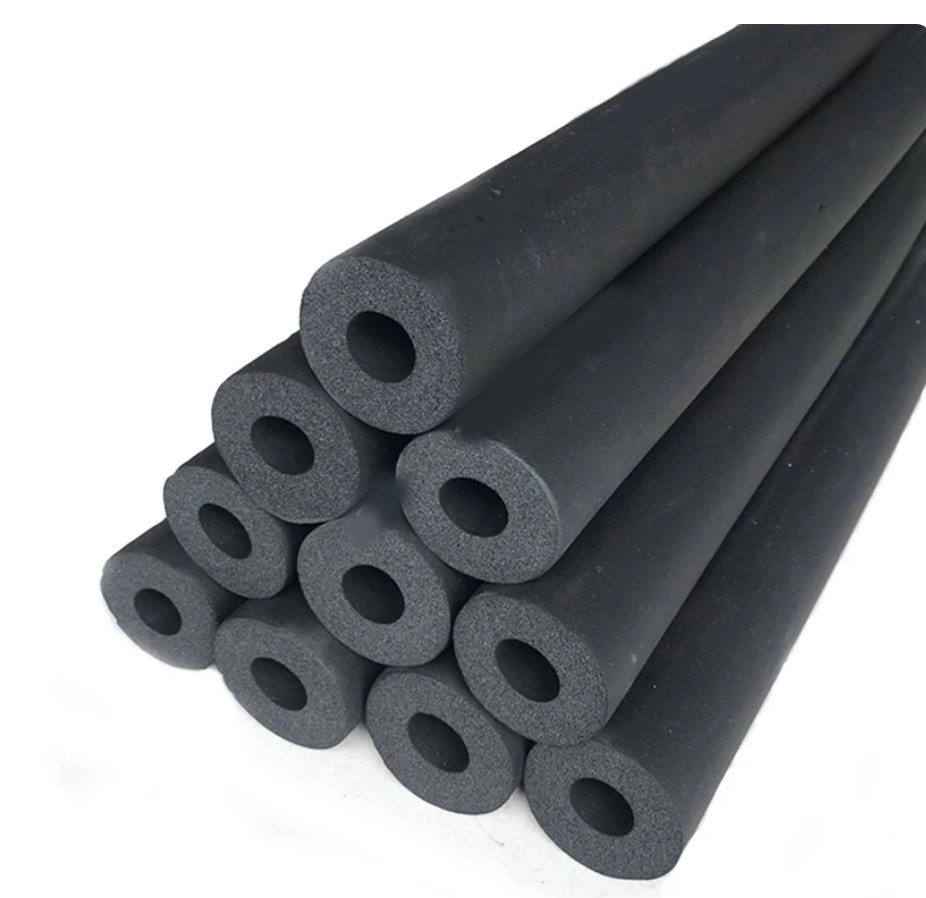 1/2" ID, 3/8" Thick -Pipe Insulation Rubber Foam Roll Wrap (6 ft)