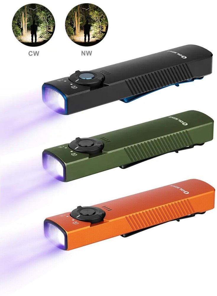 Olight Arkfeld UV + White LED Flashlight, 1000 Lumens