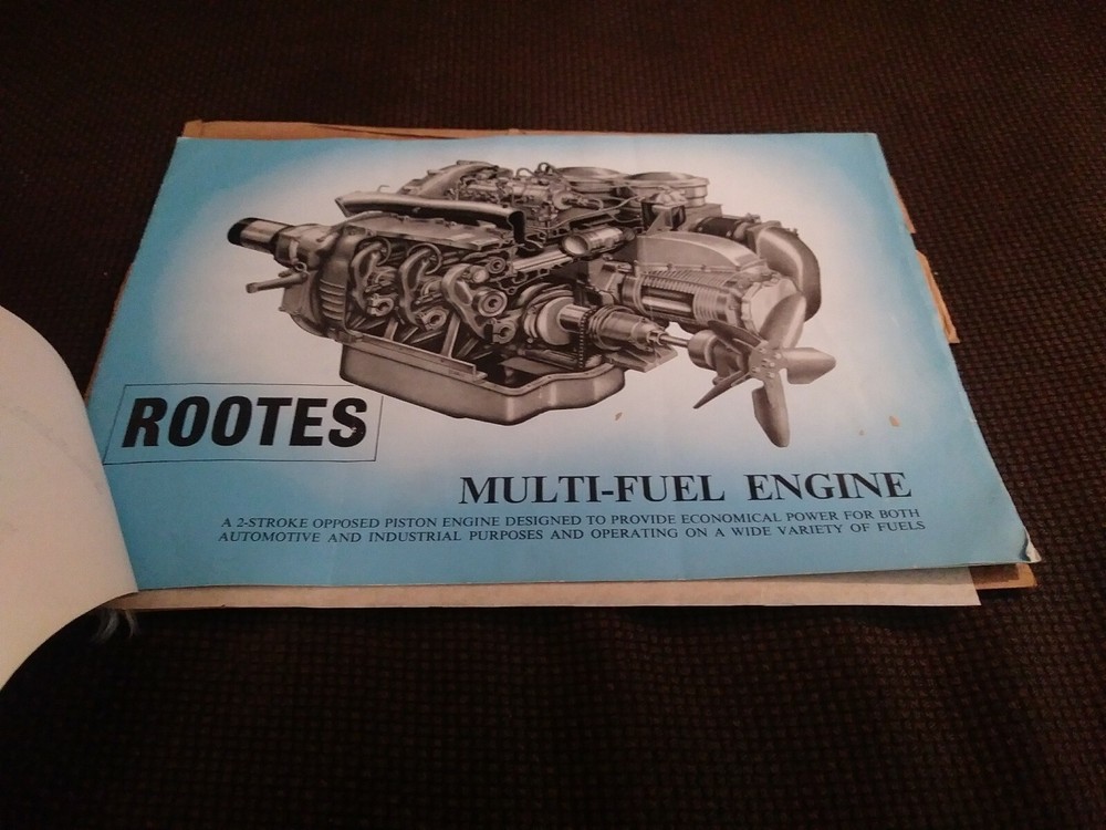 Rootes Multi-Fuel Engine Sales Brochure 1960