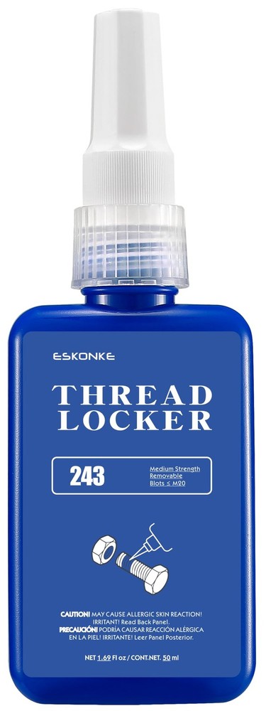 3 Pack Thread Locker Blue 243 + Red 271 Removable & Permanent Locking 5.07 Fl...