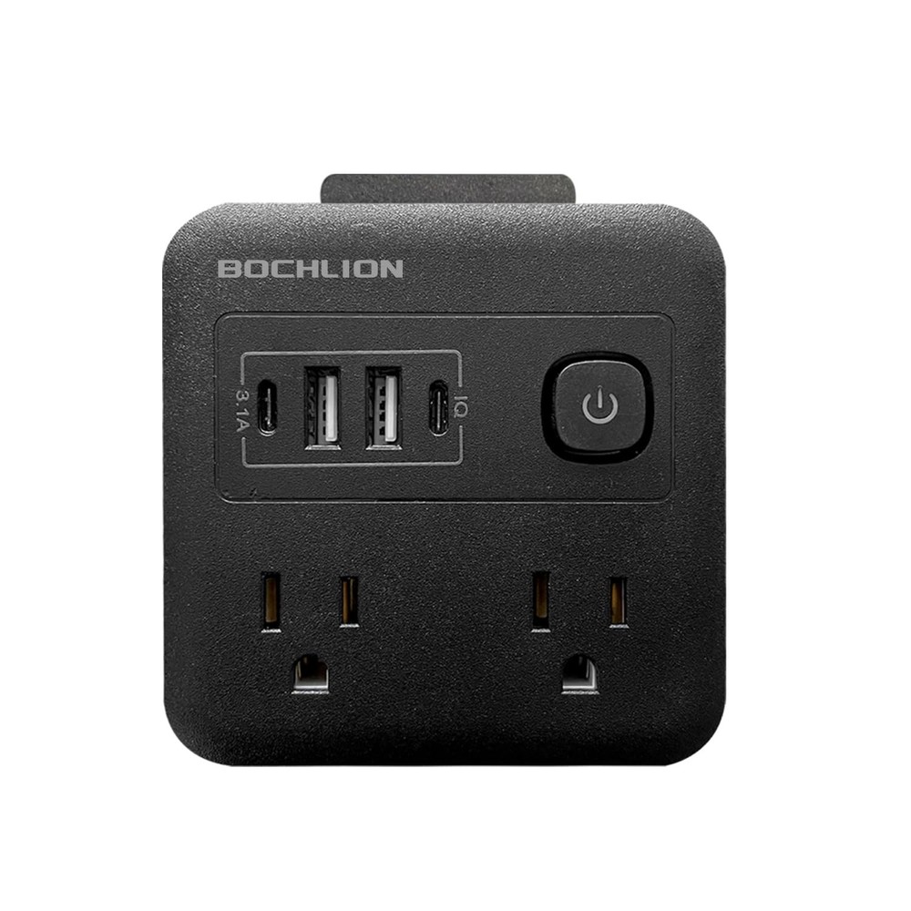 Multi Plug Outlet Extender with USB - Surge Protector Splitter 4 USB Wall Cha...