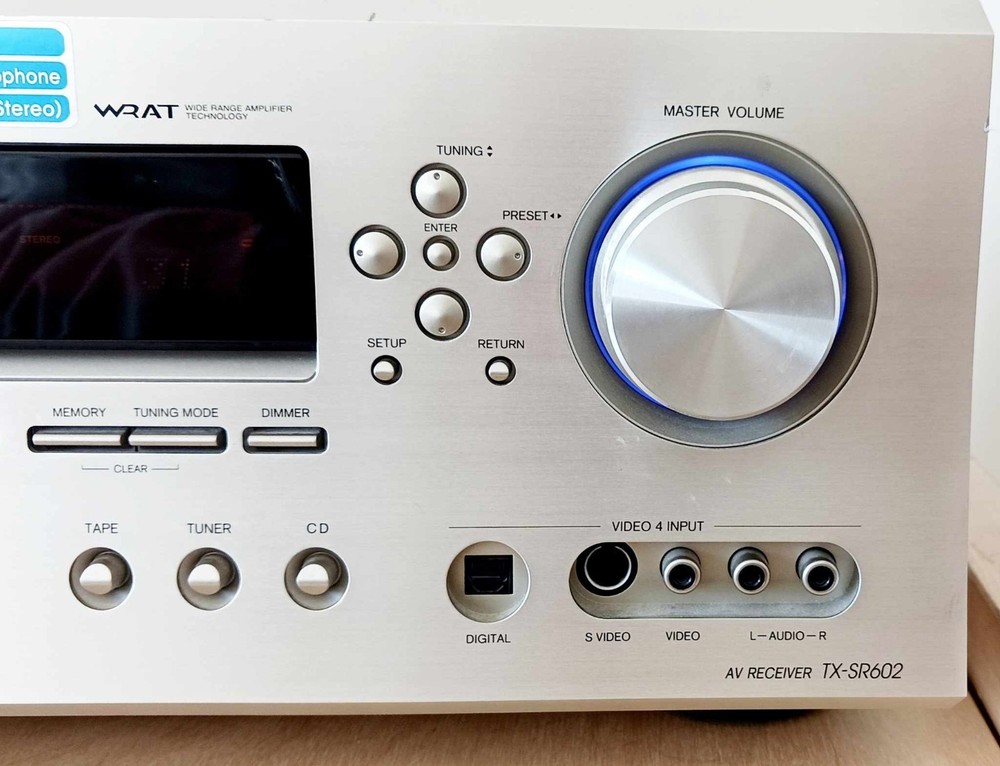 Onkyo TX-SR602 AV Receiver Audio 7.1 w/ Remote, Manual, Microphone Bundle