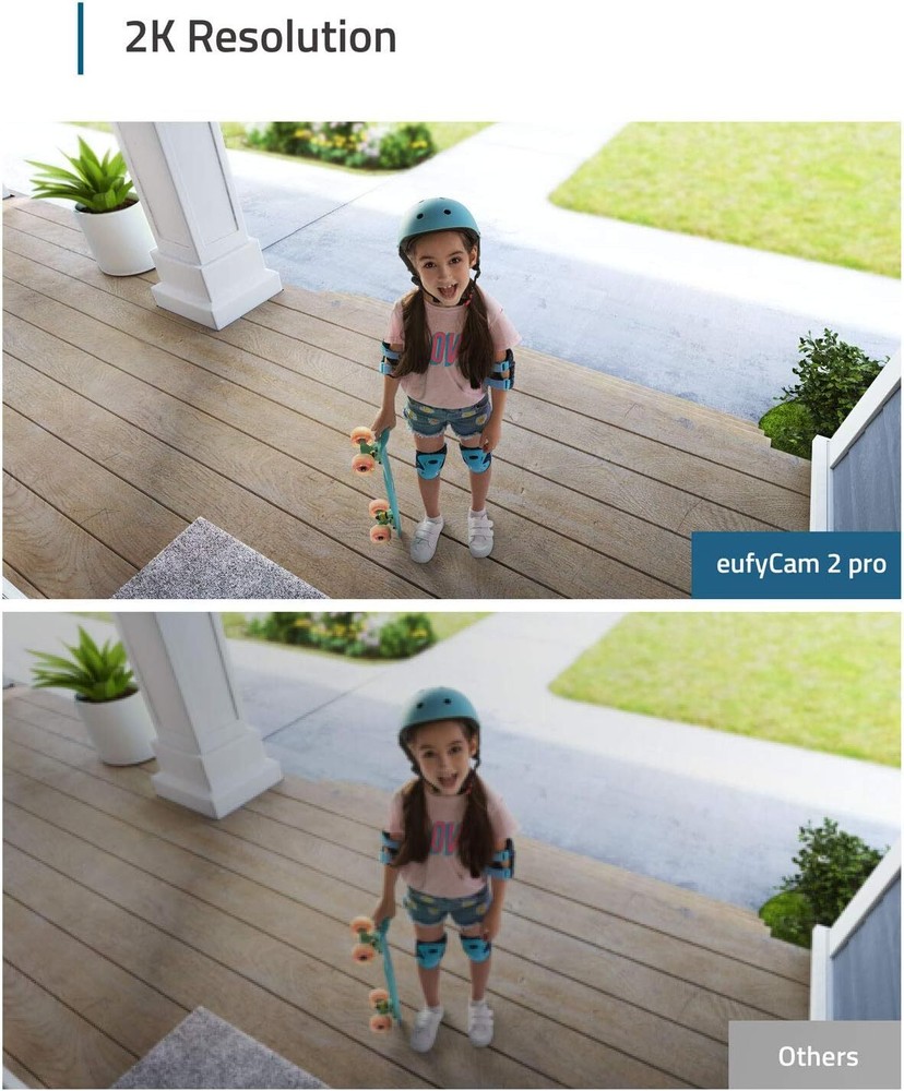 eufy eufyCam 2 Pro Wireless Home Outdoor Security System 2K 2-Cam Kit |Refurbish