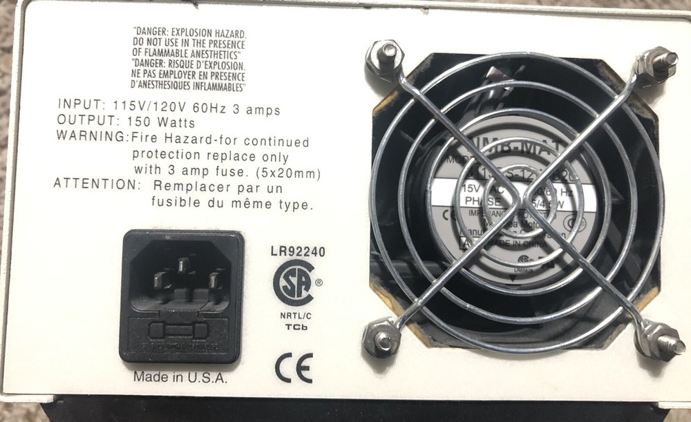 Fostec LR92240 Fiber Optic Light Source 20500./09 Bender