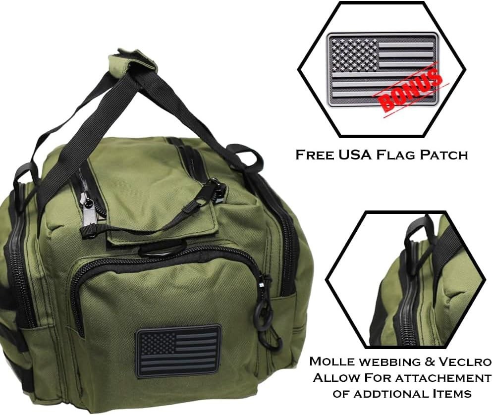 Tactical Range Bag Medium Size Range Bag Shooting Gun Case Handguns Ammo Storage
