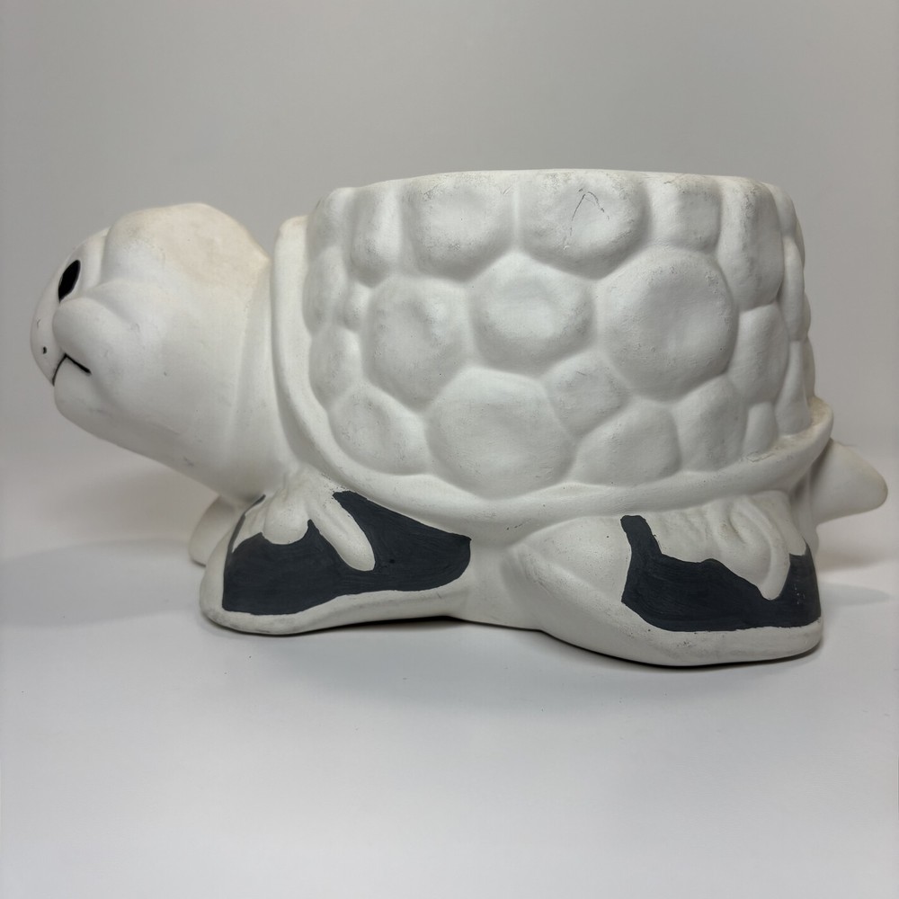 Ready to paint Sturgell Jr turtle planter, ceramic bisque