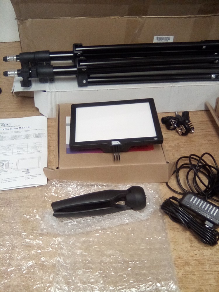 Pixel LED Video Light Kit, 2-Pack Panel Light 3200K-5600K Dimmable Bi-Color LED
